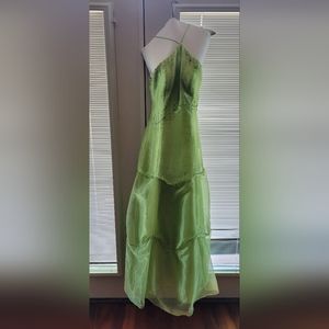 Princess Tiana Green evening gown.
